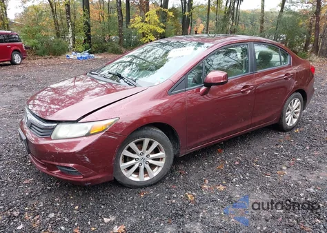 2012 Honda Civic Ex z USA, uszkodzony, nr VIN 2HGFB2F81CH509139